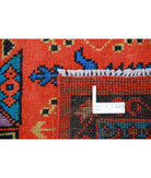 Revival 5'7'' X 7'9'' Hand-Knotted Wool Rug 5'7'' x 7'9'' (168 X 233) / Orange / Blue