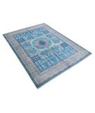 Revival 4'11'' X 6'7'' Hand-Knotted Wool Rug 4'11'' x 6'7'' (148 X 198) / Blue / Ivory