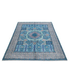 Revival 4'11'' X 6'7'' Hand-Knotted Wool Rug 4'11'' x 6'7'' (148 X 198) / Blue / Ivory