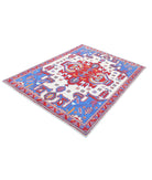 Revival 4'9'' X 6'8'' Hand-Knotted Wool Rug 4'9'' x 6'8'' (143 X 200) / Ivory / Red