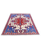 Revival 4'9'' X 6'8'' Hand-Knotted Wool Rug 4'9'' x 6'8'' (143 X 200) / Ivory / Red