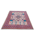 Revival 5'1'' X 6'7'' Hand-Knotted Wool Rug 5'1'' x 6'7'' (153 X 198) / Ivory / Blue