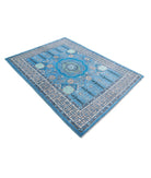 Revival 4'11'' X 6'7'' Hand-Knotted Wool Rug 4'11'' x 6'7'' (148 X 198) / Blue / Ivory