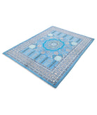 Revival 4'11'' X 6'7'' Hand-Knotted Wool Rug 4'11'' x 6'7'' (148 X 198) / Blue / Ivory