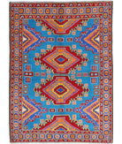 Revival 4'9'' X 6'8'' Hand-Knotted Wool Rug 4'9'' x 6'8'' (143 X 200) / Teal / Blue