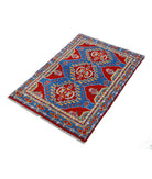 Revival 2'7'' X 3'10'' Hand-Knotted Wool Rug 2'7'' x 3'10'' (78 X 115) / Red / Blue