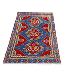 Revival 2'7'' X 3'10'' Hand-Knotted Wool Rug 2'7'' x 3'10'' (78 X 115) / Red / Blue