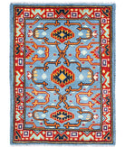 Revival 2'9'' X 3'10'' Hand-Knotted Wool Rug 2'9'' x 3'10'' (83 X 115) / Taupe / Red