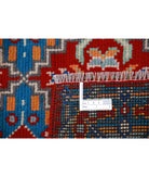 Revival 2'7'' X 4'0'' Hand-Knotted Wool Rug 2'7'' x 4'0'' (78 X 120) / Red / Blue