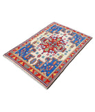 Revival 3'2'' X 4'10'' Hand-Knotted Wool Rug 3'2'' x 4'10'' (95 X 145) / Ivory / Red