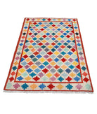 Revival 3'4'' X 5'0'' Hand-Knotted Wool Rug 3'4'' x 5'0'' (100 X 150) / Ivory / Rust