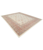 Samsun 10'8'' X 13'7'' Hand-Knotted Wool Rug 10'8'' x 13'7'' (320 X 408) / Ivory / Rust