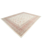 Samsun 10'8'' X 13'7'' Hand-Knotted Wool Rug 10'8'' x 13'7'' (320 X 408) / Ivory / Rust