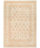 Samsun 10'10'' X 15'2'' Hand-Knotted Wool Rug 10'10'' x 15'2'' (325 X 455) / Ivory / Green