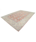 Samsun 10'5'' X 14'8'' Hand-Knotted Wool Rug 10'5'' x 14'8'' (313 X 440) / Red / Beige