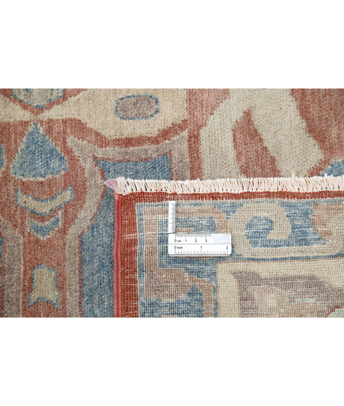 Samsun 10'5'' X 14'8'' Hand-Knotted Wool Rug 10'5'' x 14'8'' (313 X 440) / Red / Beige