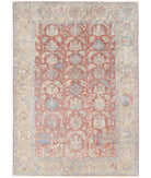 Samsun 10'5'' X 14'8'' Hand-Knotted Wool Rug 10'5'' x 14'8'' (313 X 440) / Red / Beige