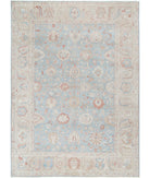 Samsun 8'10'' X 12'2'' Hand-Knotted Wool Rug 8'10'' x 12'2'' (265 X 365) / Blue / Taupe