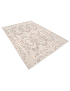 Serenity 6' 4" X 8' 9" Hand-Knotted Wool Rug 6' 4" X 8' 9" (193 X 267) / Ivory / Ivory