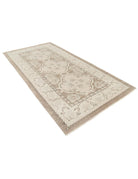 Serenity 5' 3" X 10' 3" Hand-Knotted Wool Rug 5' 3" X 10' 3" (160 X 312) / Taupe / Ivory