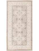 Serenity 5' 3" X 10' 3" Hand-Knotted Wool Rug 5' 3" X 10' 3" (160 X 312) / Taupe / Ivory