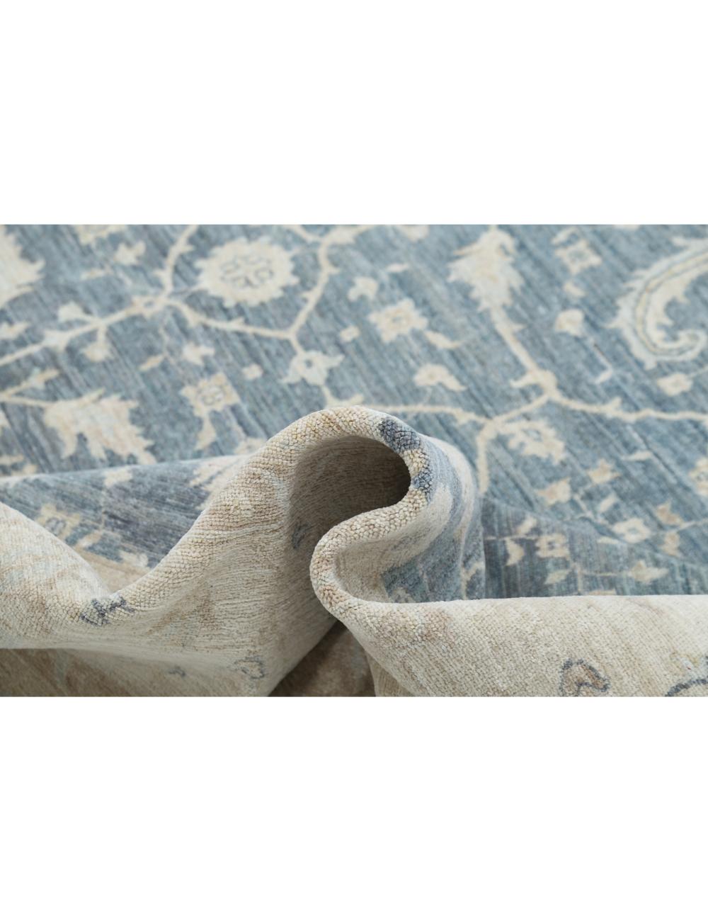 Serenity 9' 9" X 23' 8" Hand-Knotted Wool Rug 9' 9" X 23' 8" (297 X 721) / Blue / Ivory