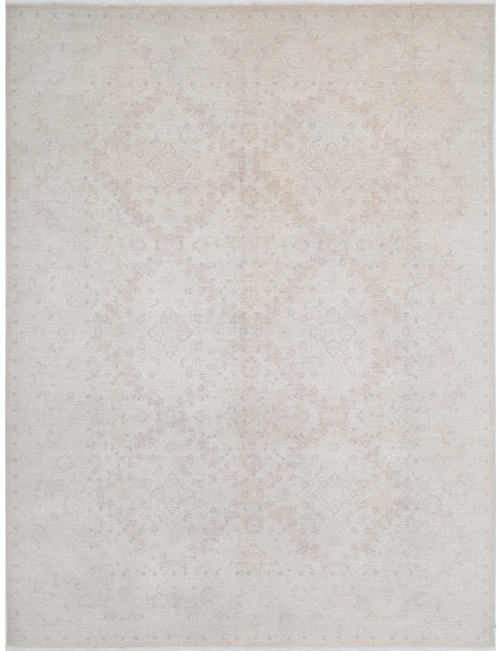 Serenity 8' 11" X 11' 11" Hand-Knotted Wool Rug 8' 11" X 11' 11" (272 X 363) / Taupe / Ivory