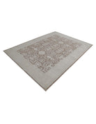 Serenity 6' 1" X 7' 10" Hand-Knotted Wool Rug 6' 1" X 7' 10" (185 X 239) / Brown / Ivory