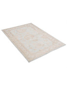 Serenity 3' 2" X 4' 7" Hand-Knotted Wool Rug 3' 2" X 4' 7" (97 X 140) / Blue / Ivory