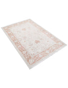 Serenity 3' 10" X 5' 9" Hand-Knotted Wool Rug 3' 10" X 5' 9" (117 X 175) / Ivory / Rust