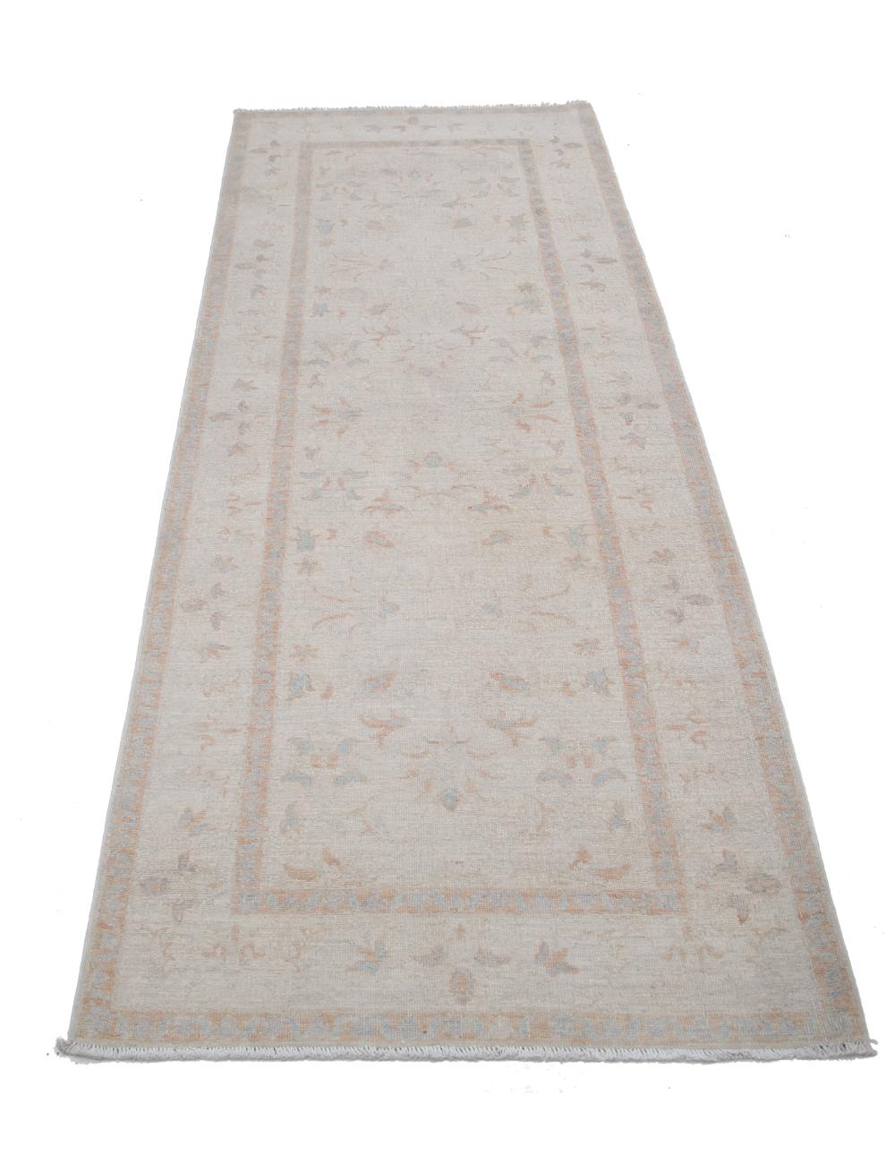 Serenity 2' 10" X 7' 7" Hand-Knotted Wool Rug 2' 10" X 7' 7" (86 X 231) / Ivory / Blue