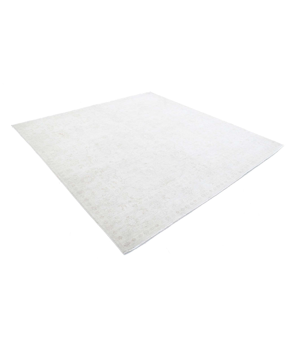 Serenity 8'1'' X 8'0'' Hand-Knotted Wool Rug 8'1'' x 8'0'' (243 X 240) / Ivory / Taupe