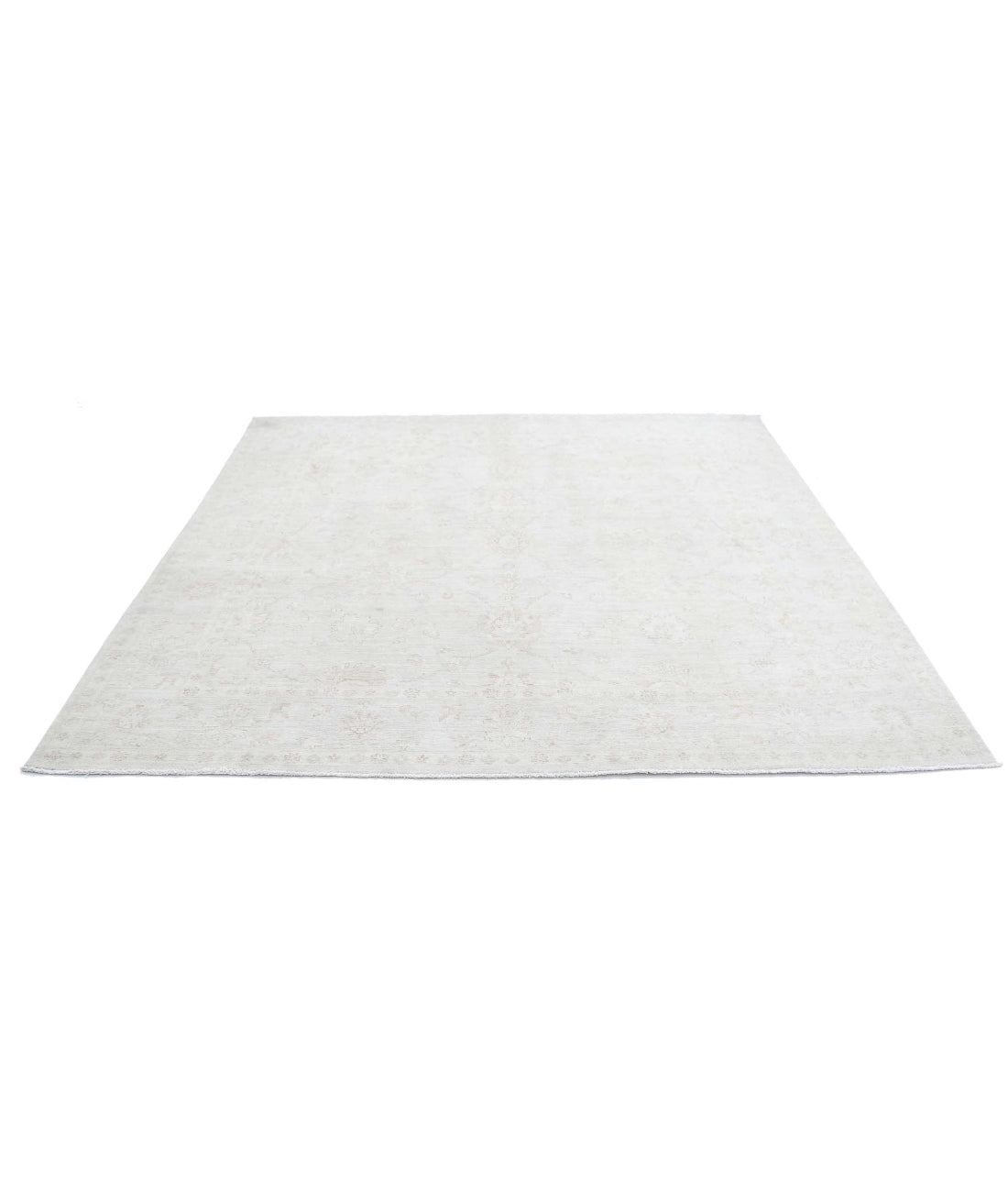 Serenity 8'1'' X 8'0'' Hand-Knotted Wool Rug 8'1'' x 8'0'' (243 X 240) / Ivory / Taupe