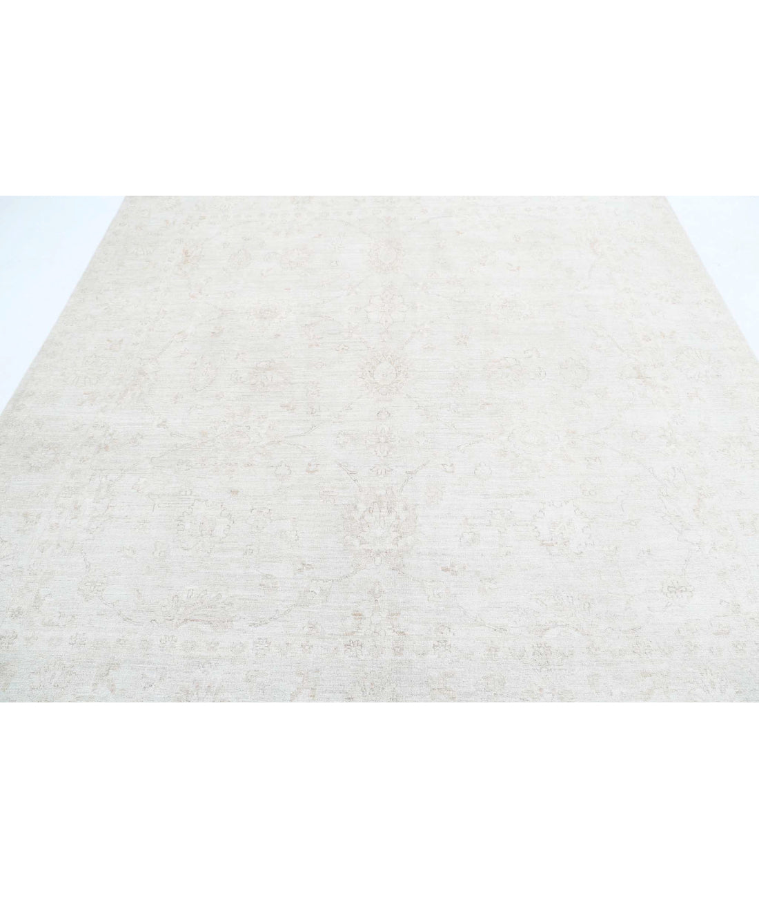 Serenity 8'1'' X 8'0'' Hand-Knotted Wool Rug 8'1'' x 8'0'' (243 X 240) / Ivory / Taupe