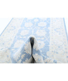 Serenity 4'1'' X 35'11'' Hand-Knotted Wool Rug 4'1'' x 35'11'' (123 X 1078) / Blue / Ivory