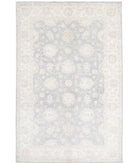 Serenity 6'4'' X 9'10'' Hand-Knotted Wool Rug 6'4'' x 9'10'' (190 X 295) / Grey / Ivory