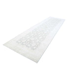 Serenity 4'8'' X 16'3'' Hand-Knotted Wool Rug 4'8'' x 16'3'' (140 X 488) / Grey / Ivory