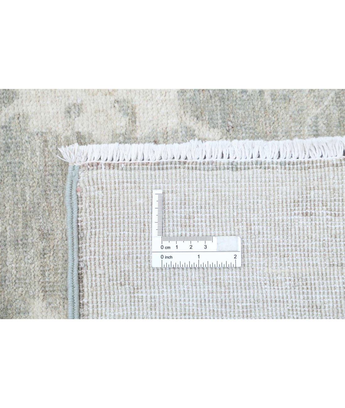 Serenity 4'8'' X 16'3'' Hand-Knotted Wool Rug 4'8'' x 16'3'' (140 X 488) / Grey / Ivory