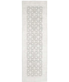 Serenity 4'8'' X 16'3'' Hand-Knotted Wool Rug 4'8'' x 16'3'' (140 X 488) / Grey / Ivory