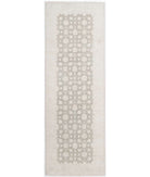 Serenity 4'7'' X 14'2'' Hand-Knotted Wool Rug 4'7'' x 14'2'' (138 X 425) / Brown / Ivory