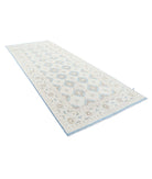 Serenity 5'1'' X 12'8'' Hand-Knotted Wool Rug 5'1'' x 12'8'' (153 X 380) / Blue / Ivory