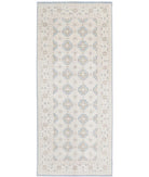 Serenity 5'1'' X 12'8'' Hand-Knotted Wool Rug 5'1'' x 12'8'' (153 X 380) / Blue / Ivory