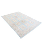 Serenity 5'7'' X 7'11'' Hand-Knotted Wool Rug 5'7'' x 7'11'' (168 X 238) / Blue / Ivory