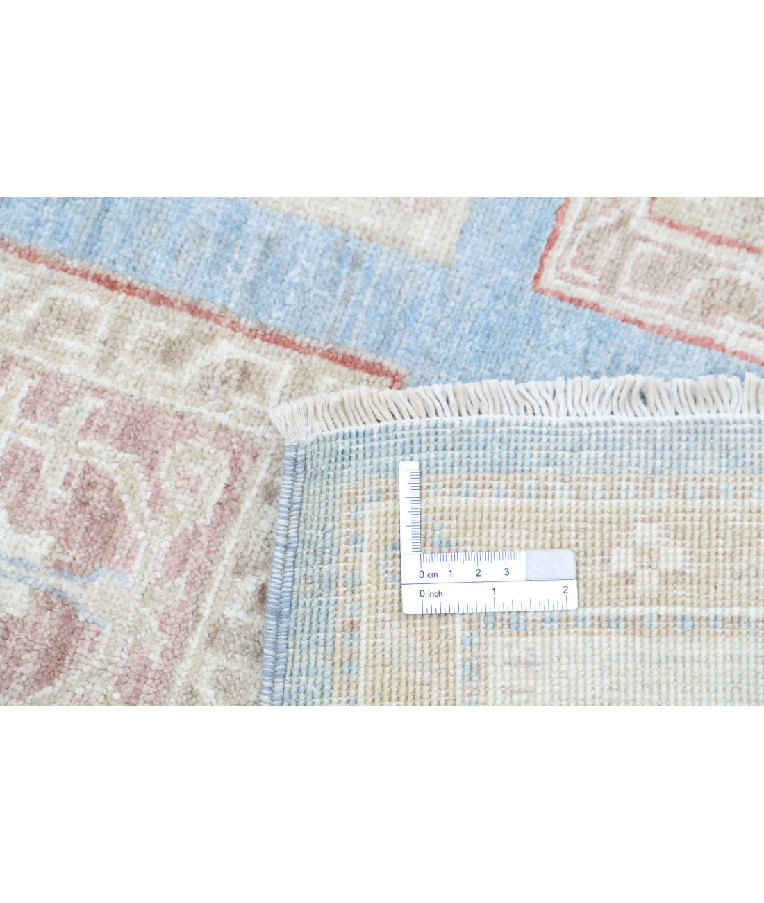 Serenity 5'6'' X 7'10'' Hand-Knotted Wool Rug 5'6'' x 7'10'' (165 X 235) / Blue / Ivory