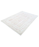 Serenity 5'6'' X 7'11'' Hand-Knotted Wool Rug 5'6'' x 7'11'' (165 X 238) / Ivory / Red