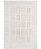 Serenity 5'6'' X 7'11'' Hand-Knotted Wool Rug 5'6'' x 7'11'' (165 X 238) / Ivory / Red