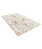 Serenity 5'7'' X 8'6'' Hand-Knotted Wool Rug 5'7'' x 8'6'' (168 X 255) / Blue / Ivory