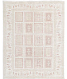 Serenity 5'6'' X 7'1'' Hand-Knotted Wool Rug 5'6'' x 7'1'' (165 X 213) / Ivory / Grey