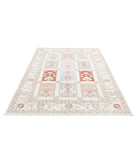 Serenity 5'6'' X 7'7'' Hand-Knotted Wool Rug 5'6'' x 7'7'' (165 X 228) / Ivory / Red