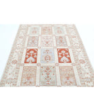 Serenity 5'6'' X 7'7'' Hand-Knotted Wool Rug 5'6'' x 7'7'' (165 X 228) / Ivory / Red